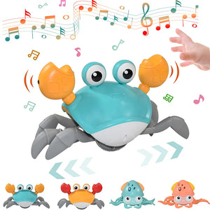 Muzikale Krab met Muziek en Zeepbellen