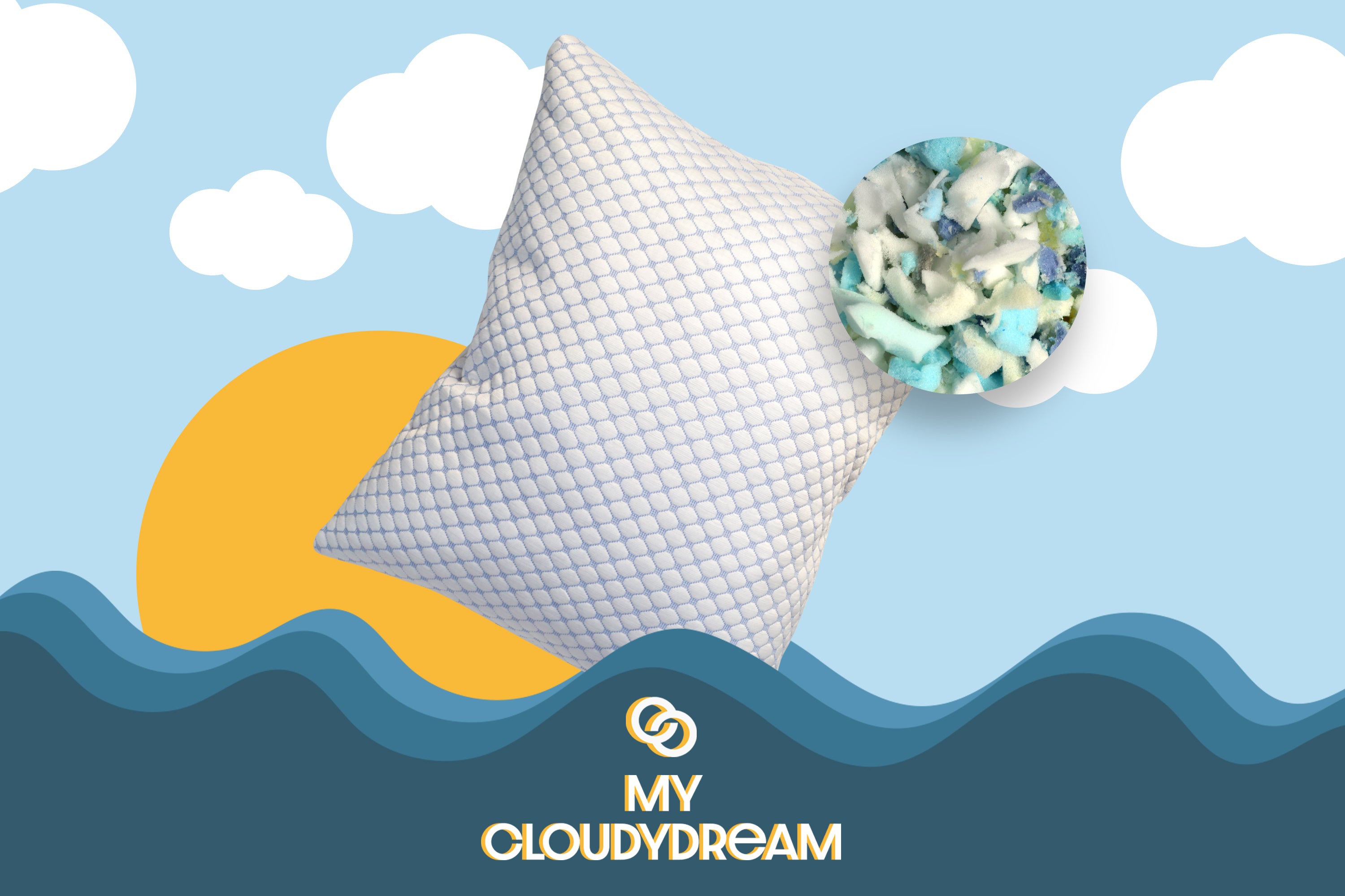 My CloudyDream - verstelbaar hoofdkussen - Memory foam - cooling